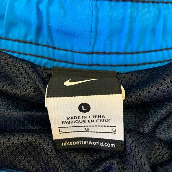 Nike Swim Trunks Adult Large Size Swoosh Board Shorts Bathing Suit Men Shorts - Picture 2 of 6